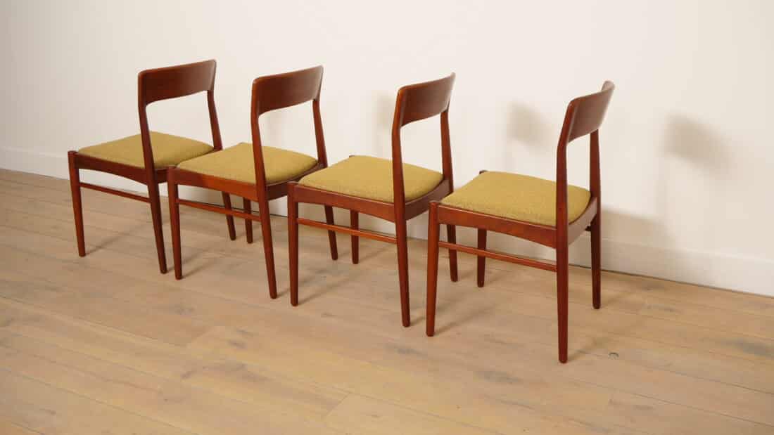 Trp Post Container Data Trp Post Id 22073 4 X Dining Chair Henning Kjaernulf Teak Reupholstered Trp Post Container