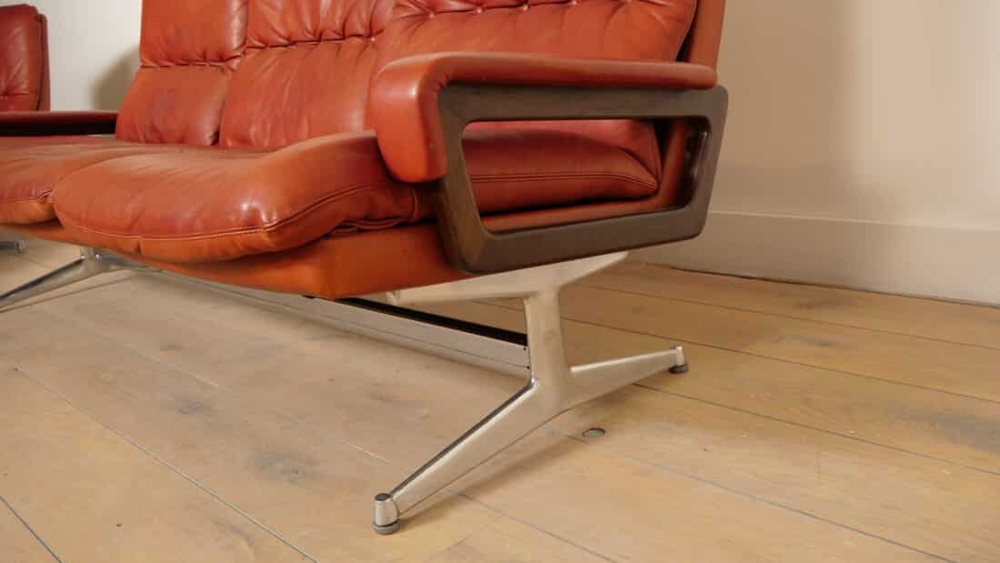 Trp Post Container Data Trp Post Id 22087 Vintage Zithoek 3 Zits Fauteuil Hocker King Sofa Leer Trp Post Container