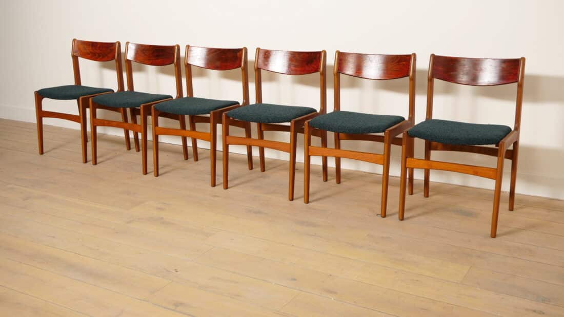 Trp Post Container Data Trp Post Id 22142 Set Van 6 Eetkamerstoelen Vintage Opnieuw Gestoffeerd Trp Post Container