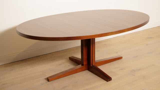 Vintage Ovale Eettafel Xxxl Palissander Uitschuifbaar 189 8211 336 Cm Cm