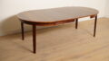 Vintage ronde eettafel | uitschuifbaar | Palissander