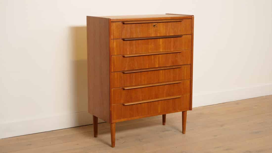 Trp Post Container Data Trp Post Id 22205 Vintage Ladekast 6 Lades Deens Design 101 Cm Trp Post Container