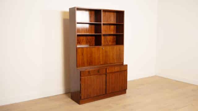 Bibliothèque murale vintage Secretaire Omann Jun