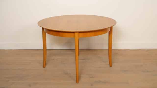 Table à manger ronde extensible Vintage 1960s
