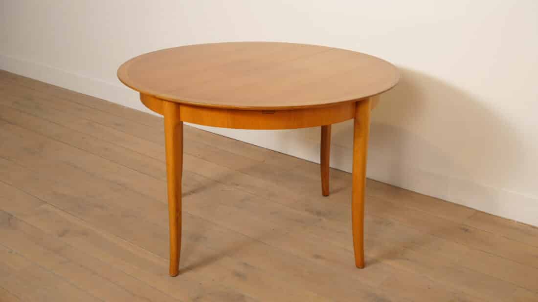 Vintage Ronde Eettafel Uitschuifbaar 1960s