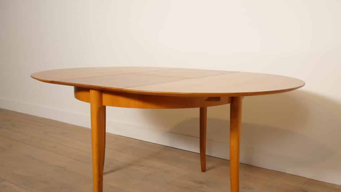 Vintage Ronde Eettafel Uitschuifbaar 1960s