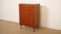 Vintage Deense ladekast | Teak | 6 lades | 104 cm