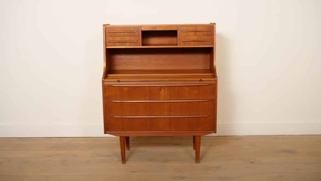 Vintage Secretaire Teak 88 Cm