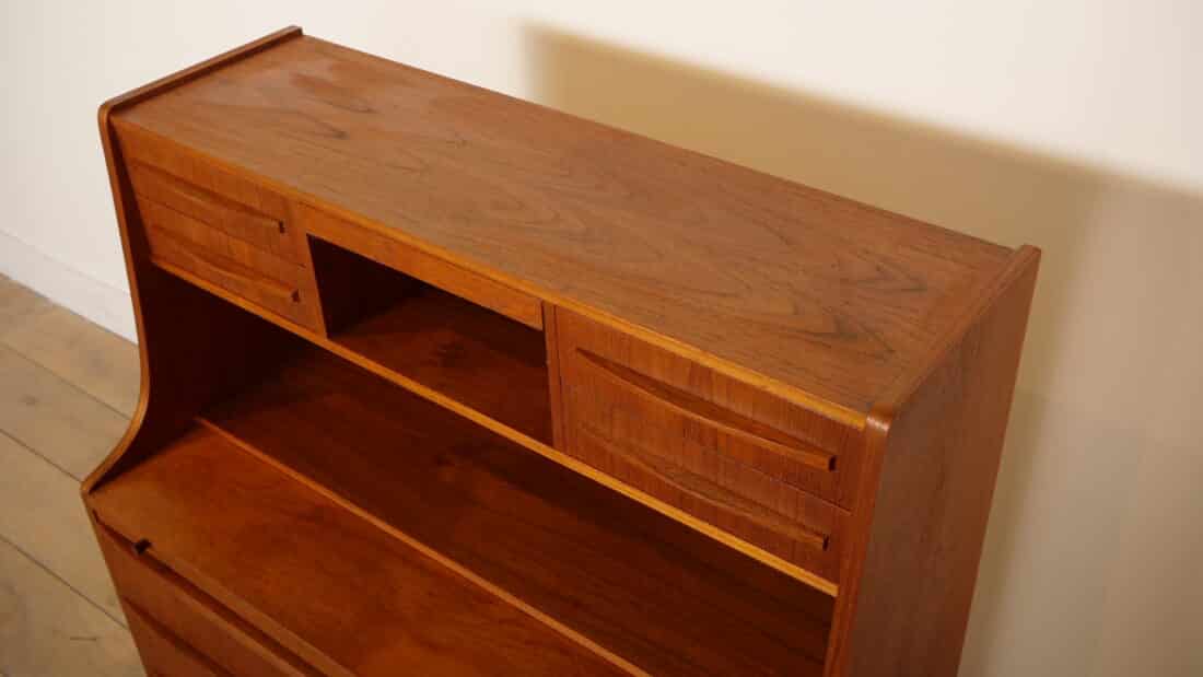 Vintage Secretaire Teak 88 Cm