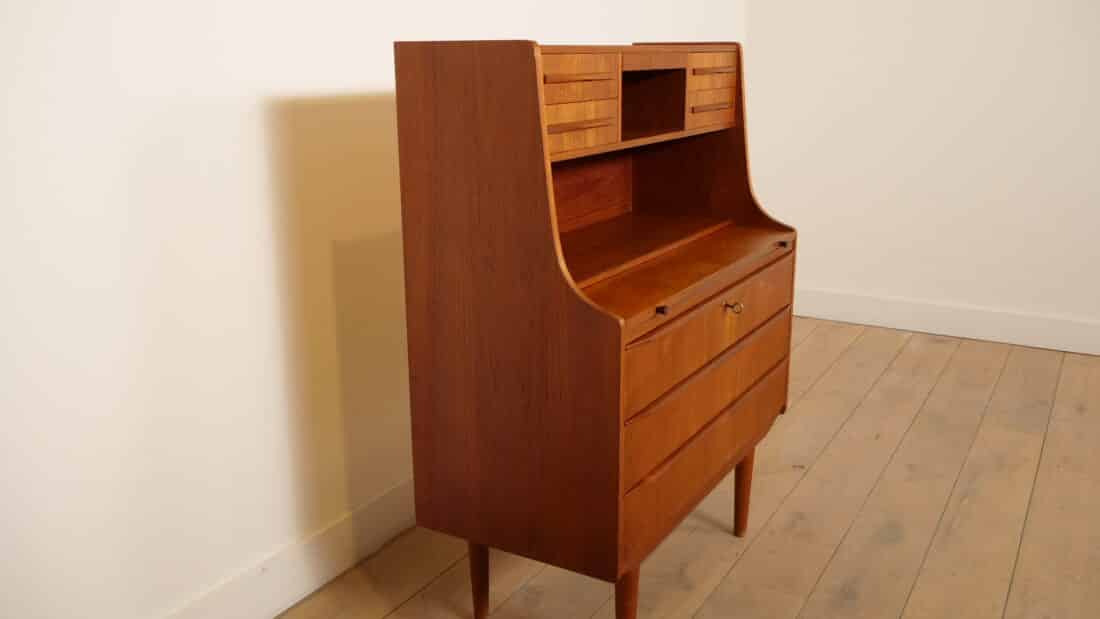 Vintage Secretaire Teak 88 Cm