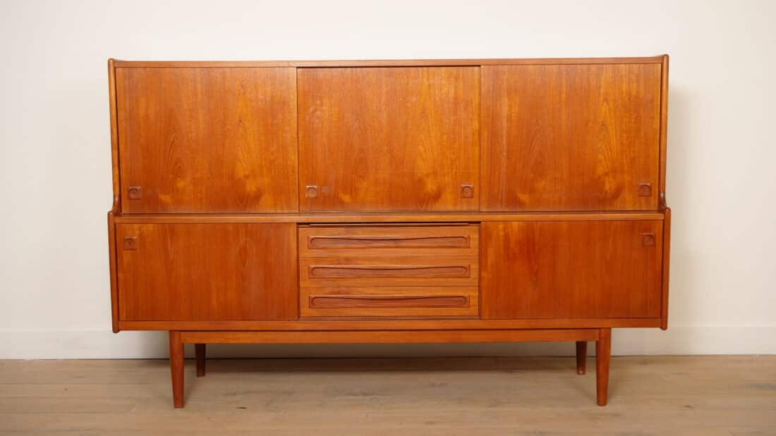 Vintage Highboard Johannes Andersen Deens Design Teak