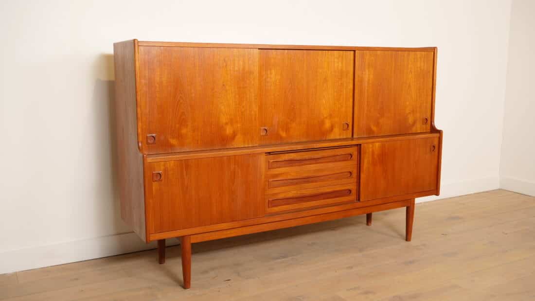Vintage Highboard Johannes Andersen Deens Design Teak
