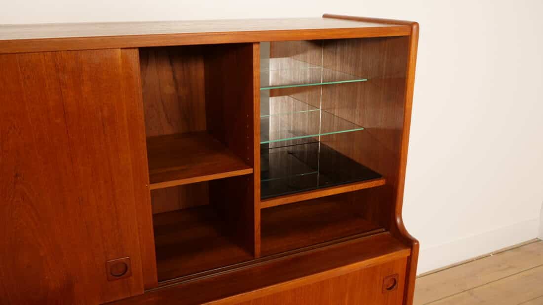 Vintage Highboard Johannes Andersen Deens Design Teak