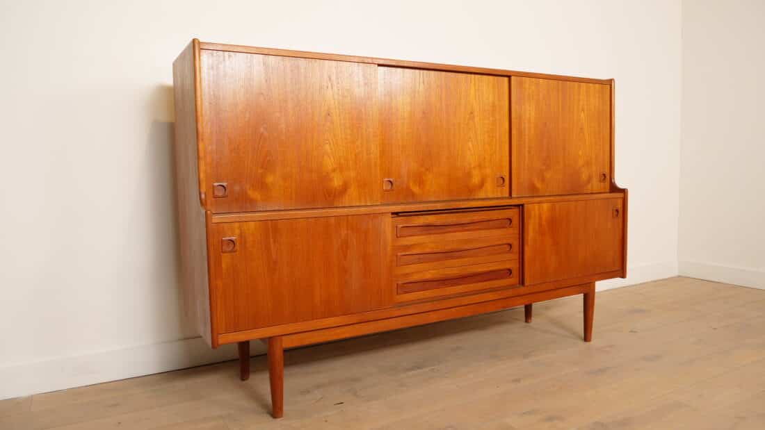 Vintage Highboard Johannes Andersen Deens Design Teak