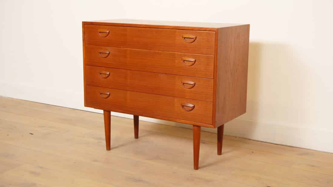 Vintage Ladekast Kai Kristiansen Deens Design Teak Mid Century Modern