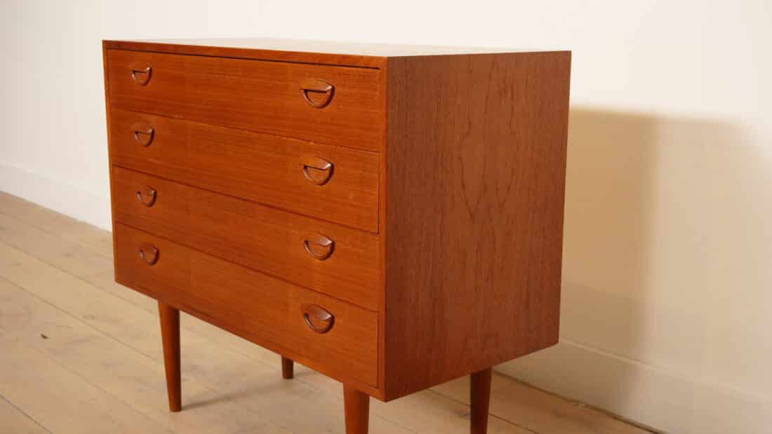 Vintage Ladekast Kai Kristiansen Deens Design Teak Mid Century Modern