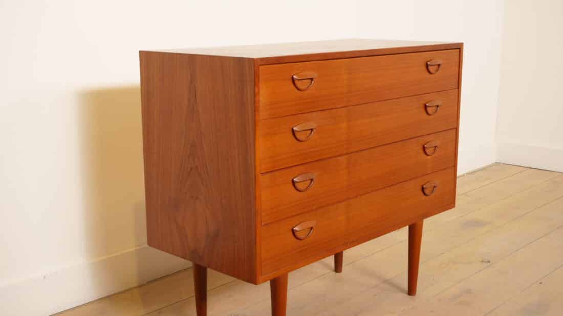 Vintage Ladekast Kai Kristiansen Deens Design Teak Mid Century Modern