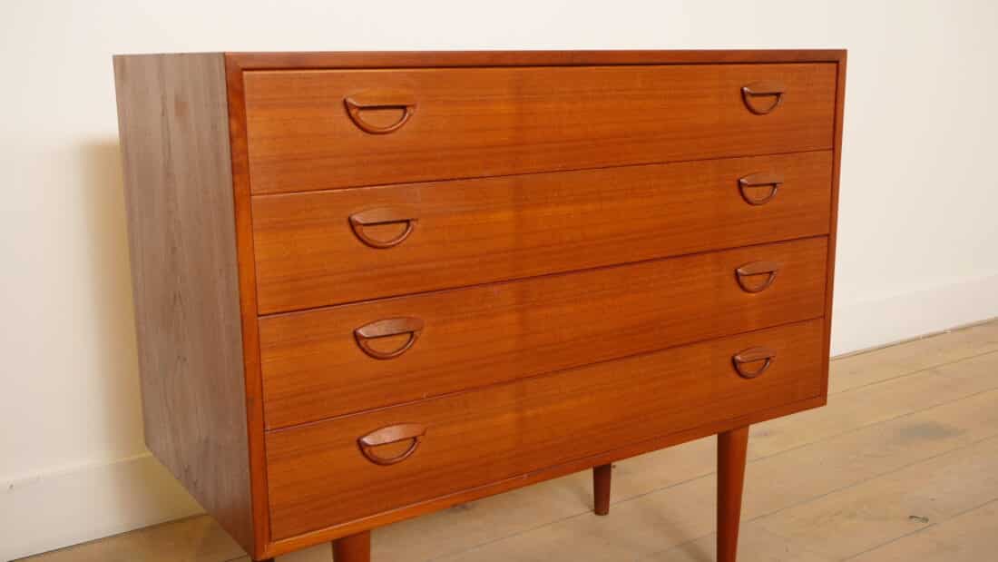 Vintage Ladekast Kai Kristiansen Deens Design Teak Mid Century Modern