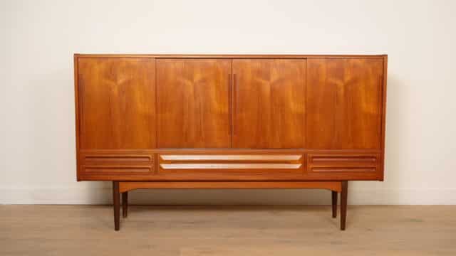 Vintage Highboard Wandkast Teak 1960s