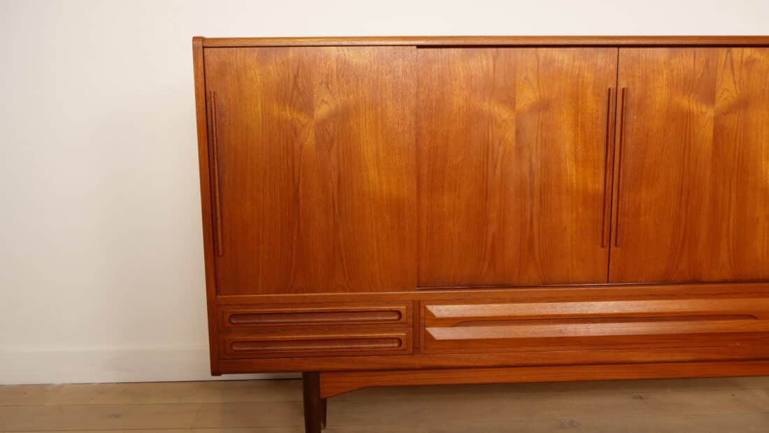 Vintage Highboard Wandkast Teak 1960s