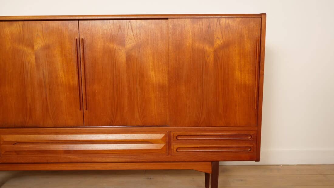 Vintage Highboard Wandkast Teak 1960s