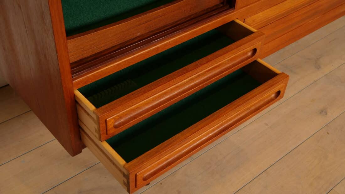 Vintage Highboard Wandkast Teak 1960s
