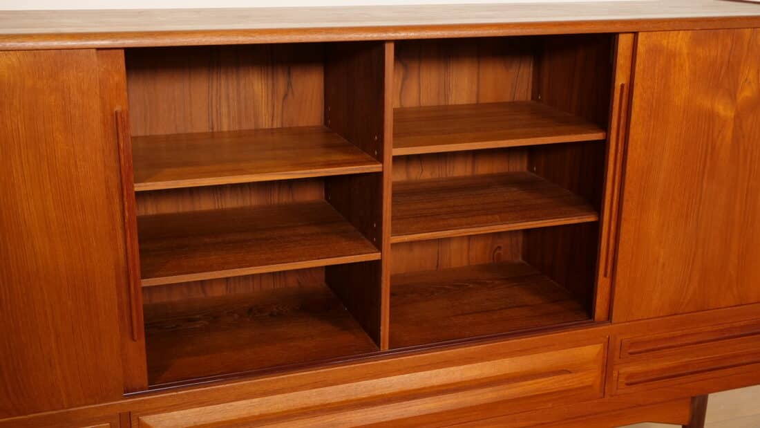 Vintage Highboard Wandkast Teak 1960s