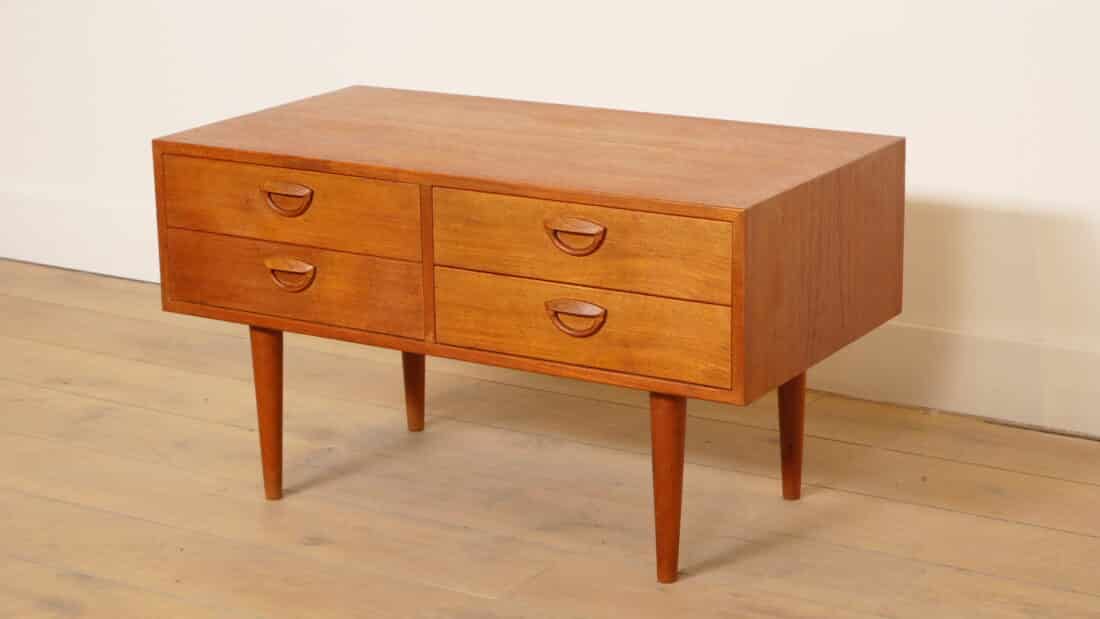 Vintage Ladekast Kai Kristiansen Deens Design Teak Mid Century Modern