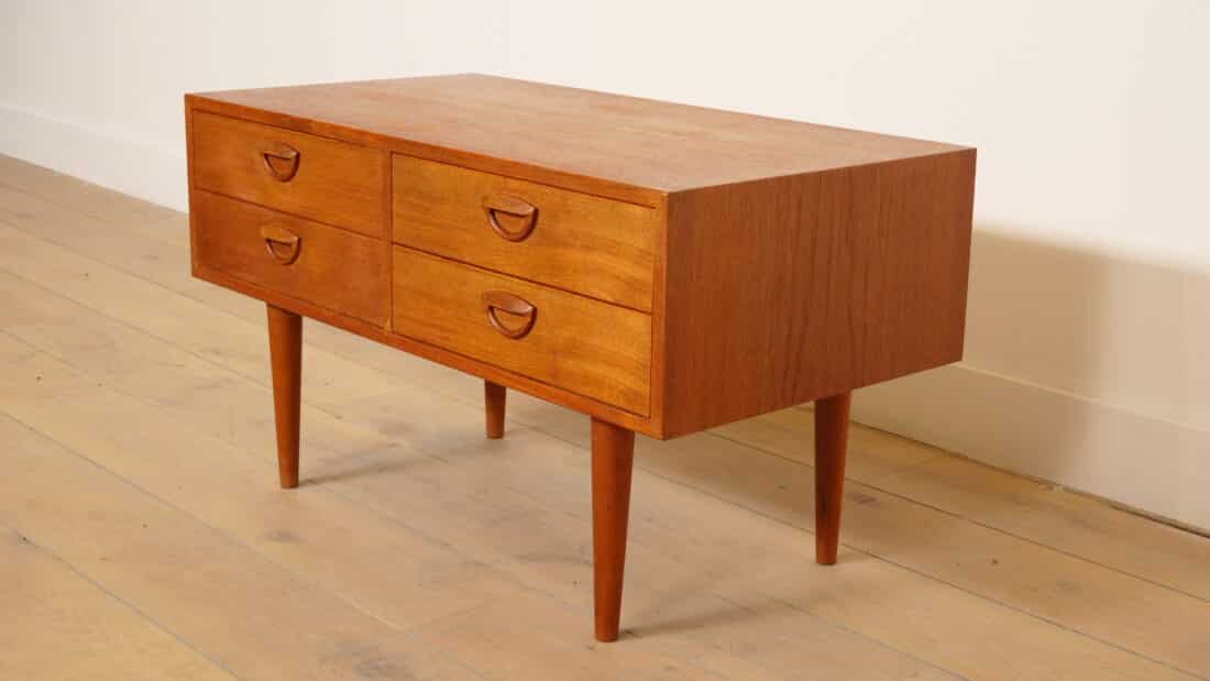 Vintage Ladekast Kai Kristiansen Deens Design Teak Mid Century Modern
