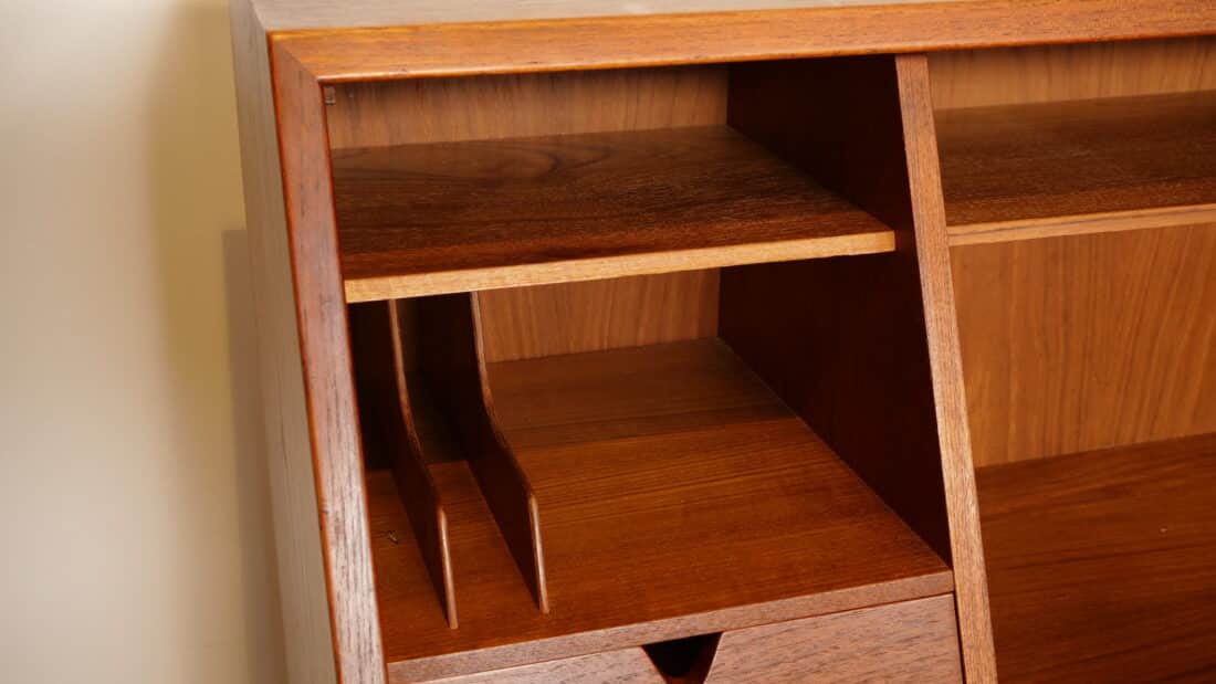 Vintage Secretaire Arne Wahl Iversen Teak 95 Cm