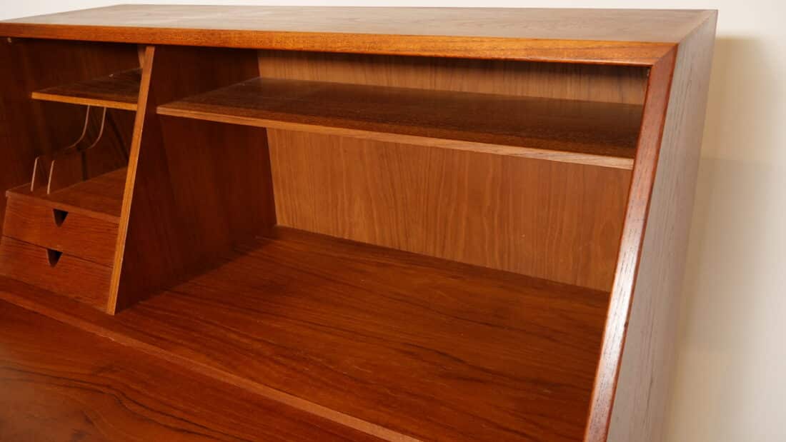 Vintage Secretaire Arne Wahl Iversen Teak 95 Cm