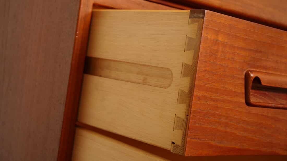 Vintage Secretaire Arne Wahl Iversen Teak 95 Cm