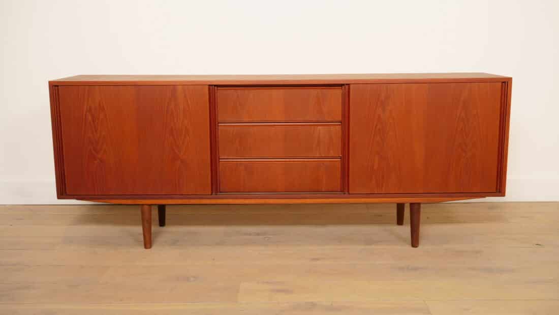 Vintage Dressoir Schuifdeuren Scandinavisch Design 183cm