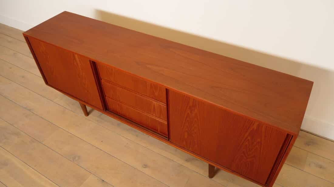 Vintage Dressoir Schuifdeuren Scandinavisch Design 183cm