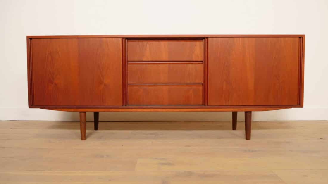 Vintage Dressoir Schuifdeuren Scandinavisch Design 183cm