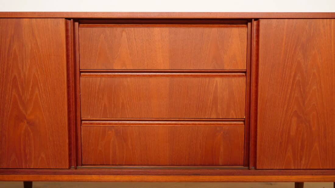 Vintage Dressoir Schuifdeuren Scandinavisch Design 183cm