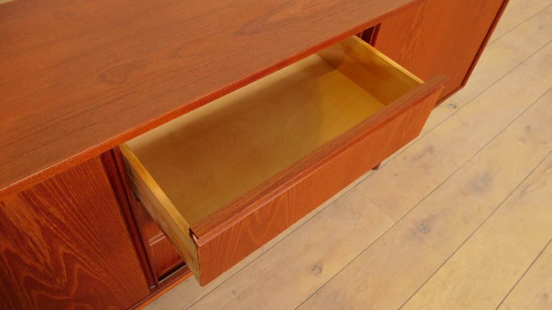 Vintage Dressoir Schuifdeuren Scandinavisch Design 183cm
