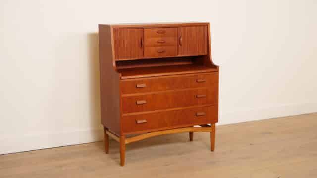 Vintage Secretaire Deens Teak 90 Cm