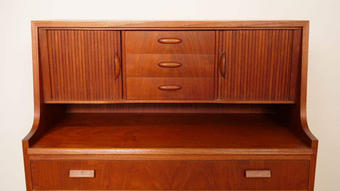 Vintage Secretaire Deens Teak 90 Cm
