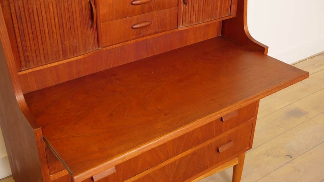Vintage Secretaire Deens Teak 90 Cm