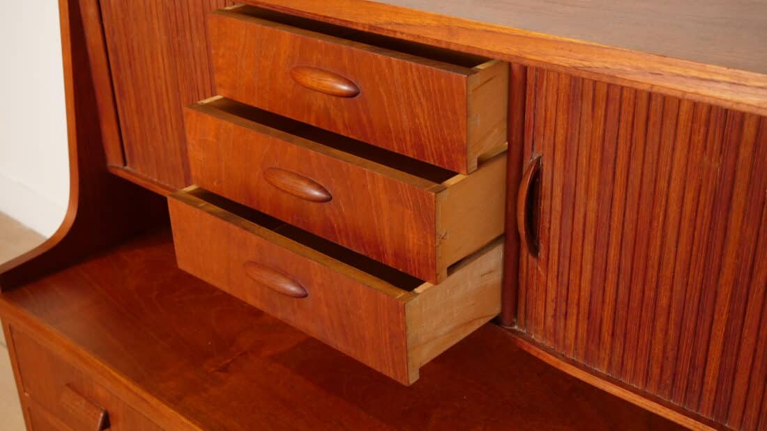 Vintage Secretaire Deens Teak 90 Cm