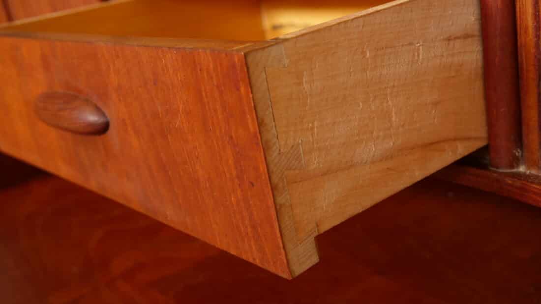 Vintage Secretaire Deens Teak 90 Cm