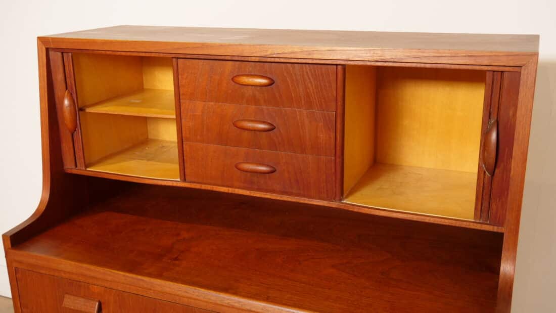 Vintage Secretaire Deens Teak 90 Cm