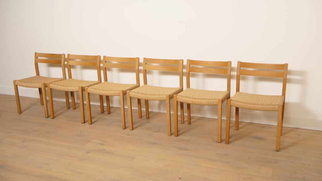 Trp Post Container Data Trp Post Id 22867 6 X Dining Chair Jorgen Henrik Mller Model 401 Papercord Oak Restored Trp Post Container