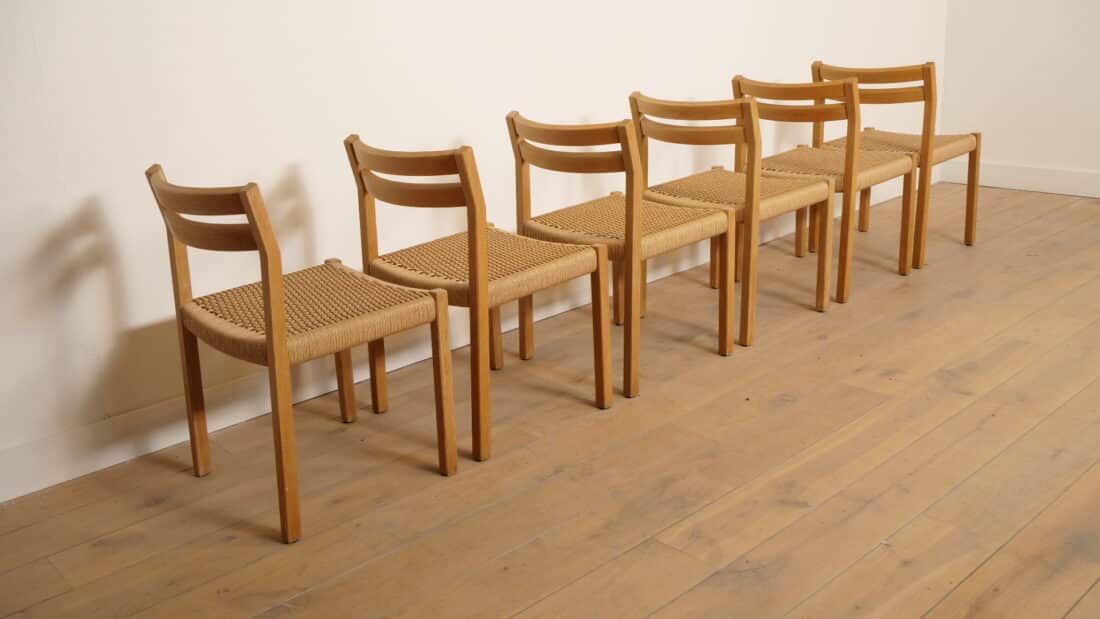 Trp Post Container Data Trp Post Id 22867 6 X Dining Chair Jorgen Henrik Mller Model 401 Papercord Oak Restored Trp Post Container