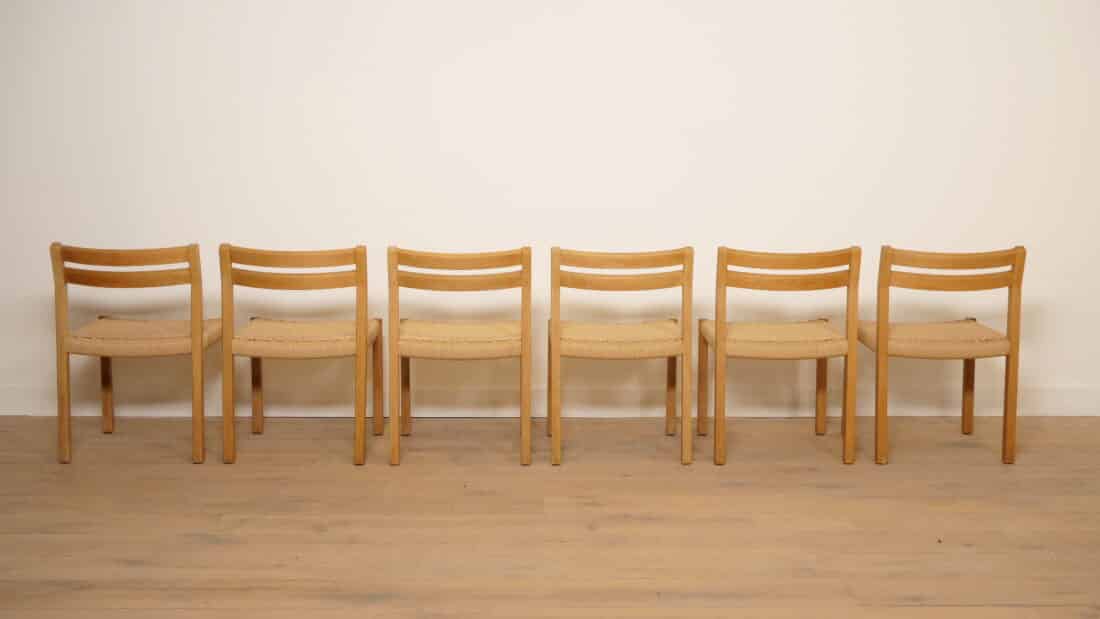 Trp Post Container Data Trp Post Id 22867 6 X Dining Chair Jorgen Henrik Mller Model 401 Papercord Oak Restored Trp Post Container