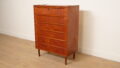 Vintage Deense ladekast | Teak | 6 lades | 108 cm
