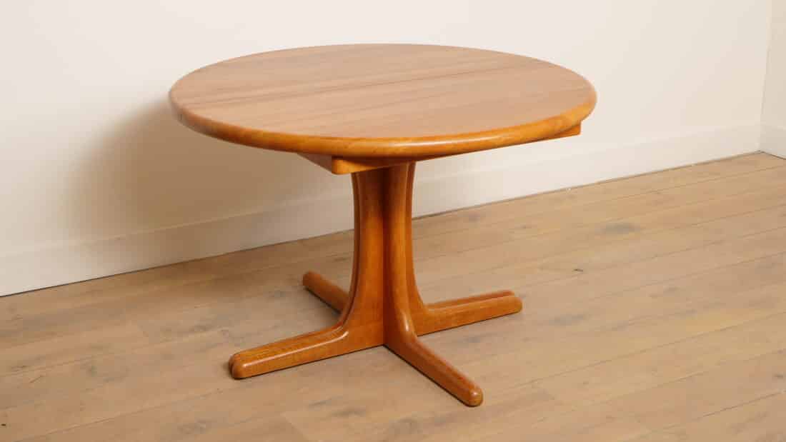 Vintage Ronde Eettafel Xl Uitschuifbaar 110 Cm 8211 310 Cm Teak Vintage Ronde Eettafel Xl Uitschuifbaar 110 Cm 8211 310 Cm Teak
