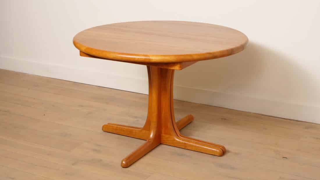 Vintage Ronde Eettafel Xl Uitschuifbaar 110 Cm 8211 310 Cm Teak Vintage Ronde Eettafel Xl Uitschuifbaar 110 Cm 8211 310 Cm Teak