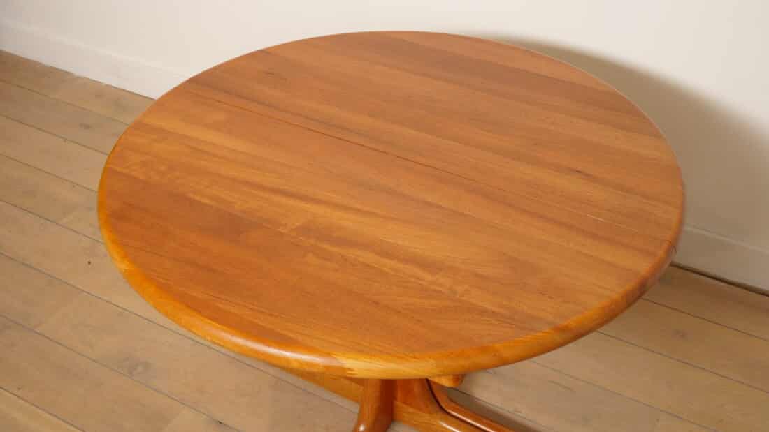 Vintage Ronde Eettafel Xl Uitschuifbaar 110 Cm 8211 310 Cm Teak Vintage Ronde Eettafel Xl Uitschuifbaar 110 Cm 8211 310 Cm Teak